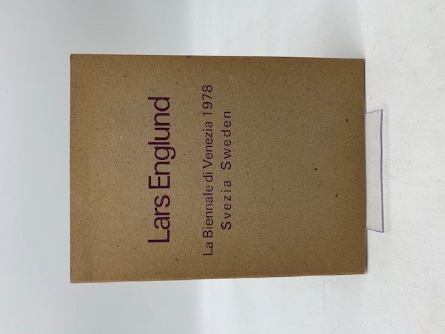 Lars Englund. La Biennale di Venezia 1978 Svezia